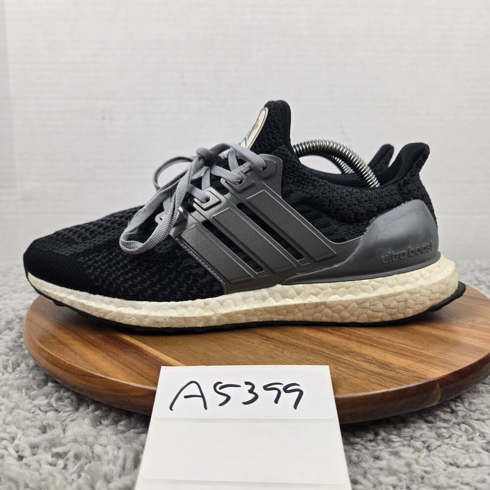 Adidas Mens 8.5 Ultra Boost 5.0 DNA Nasa Core Black Iron Metallic Running Shoe